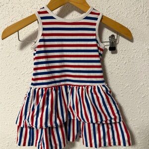 Hanna Andersson Red, White, and Blue Striped Dress